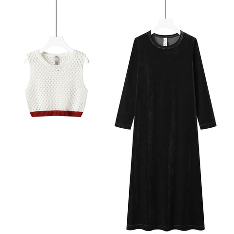 knit vest robe
