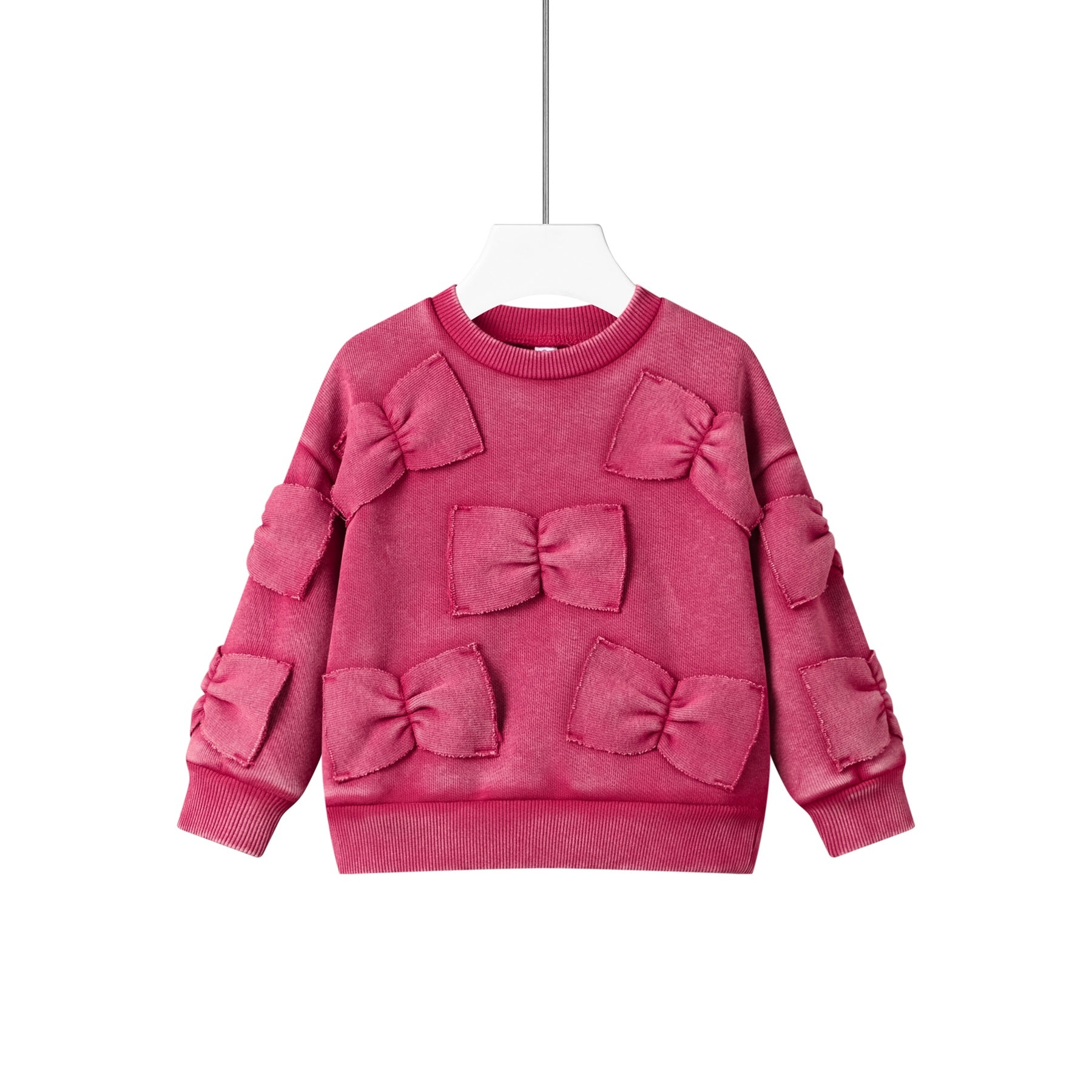 bow washed sweat top