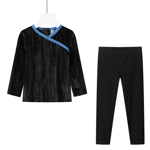blue trim toddler robe