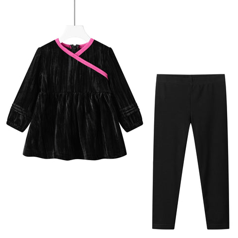 pink trim toddler robe