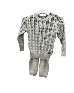 cable knit toddler set