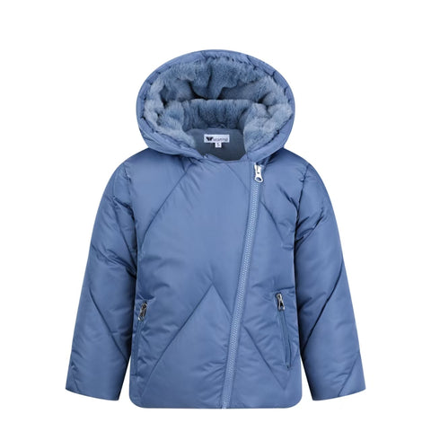 side zip quilted jacket