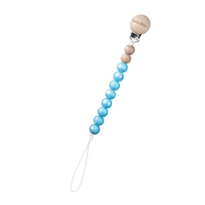 pacifier clip- pearl blue