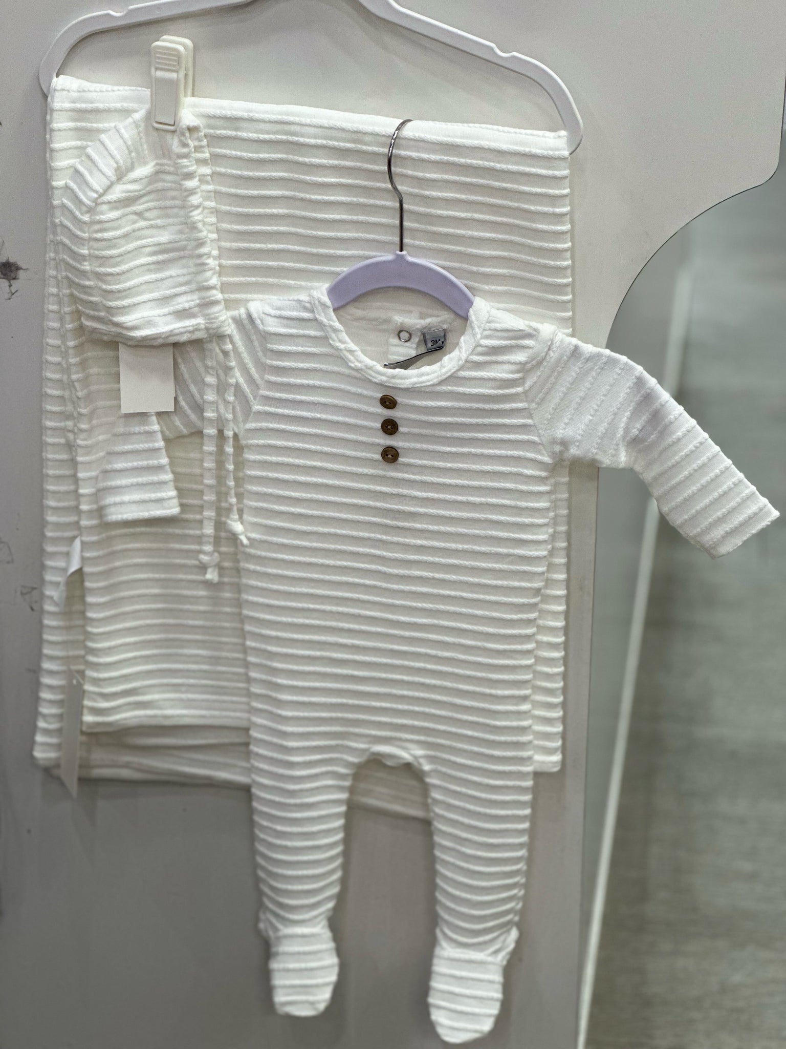 white layette set