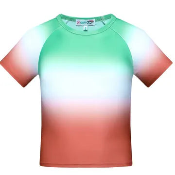 tie dye swim tee