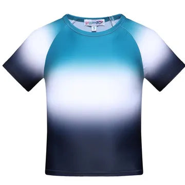 tie dye swim tee
