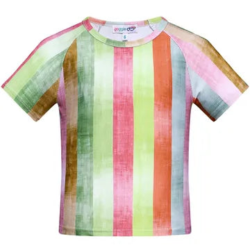 printed swim tee