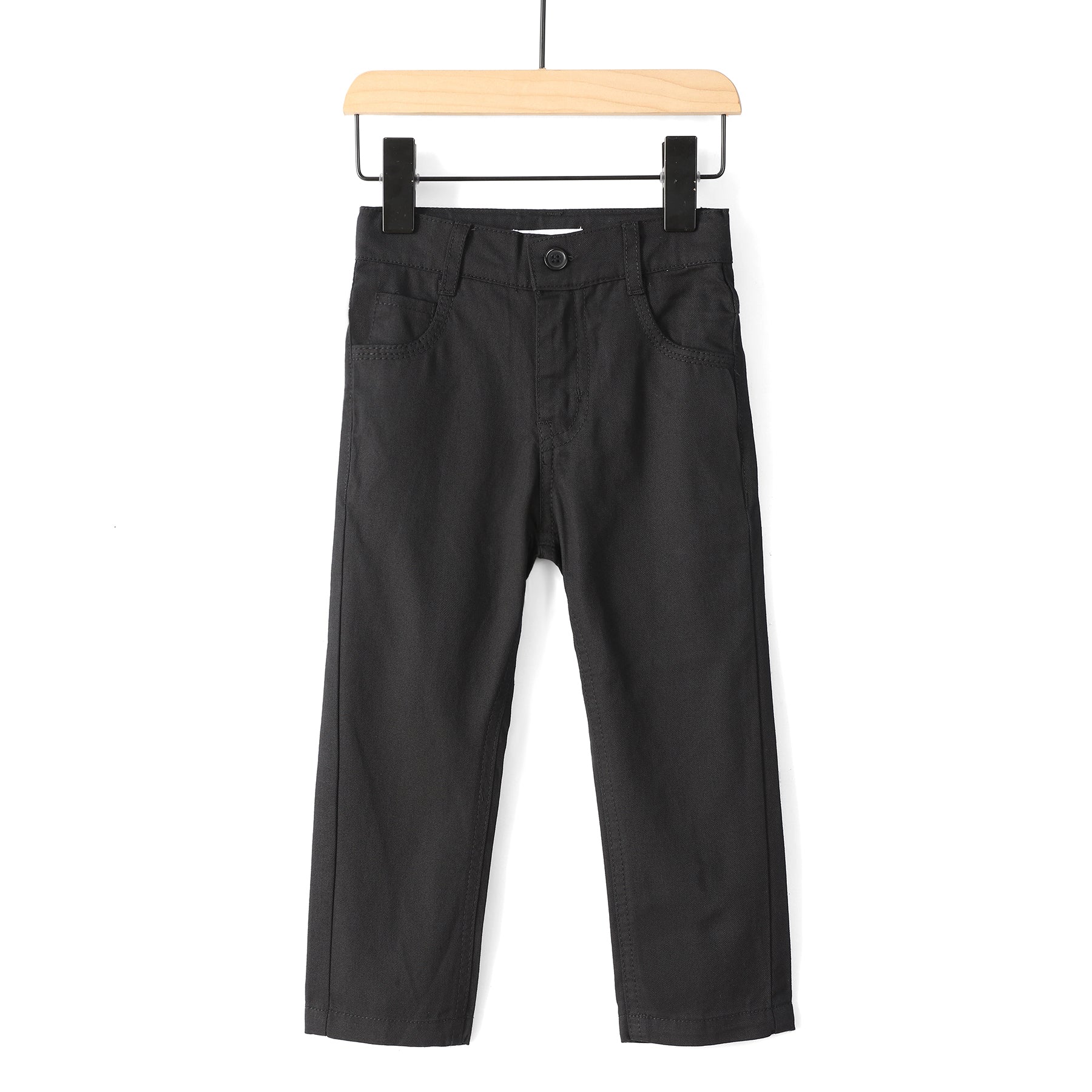 Cotton Twill Pants - Black